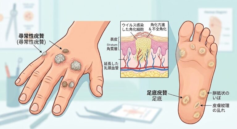 夏本番前にチェック！プールや海で感染しやすい「ウイルス性いぼ（尋常性疣贅）」の症状と治療法