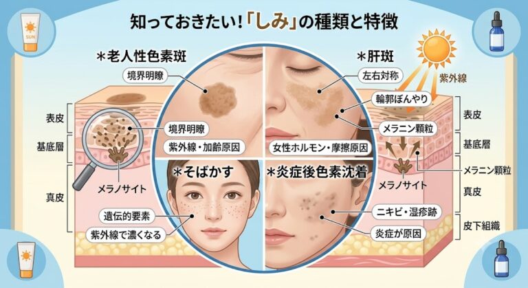 夏の強い日差しで目立つ「しみ・肝斑」の見分け方と皮膚科での最新治療法