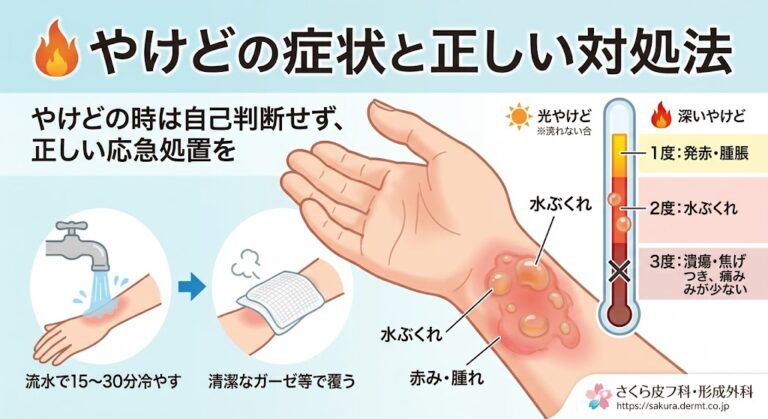 夏のアウトドアシーズン前に知っておきたい「やけど」の応急処置と受診の判断基準