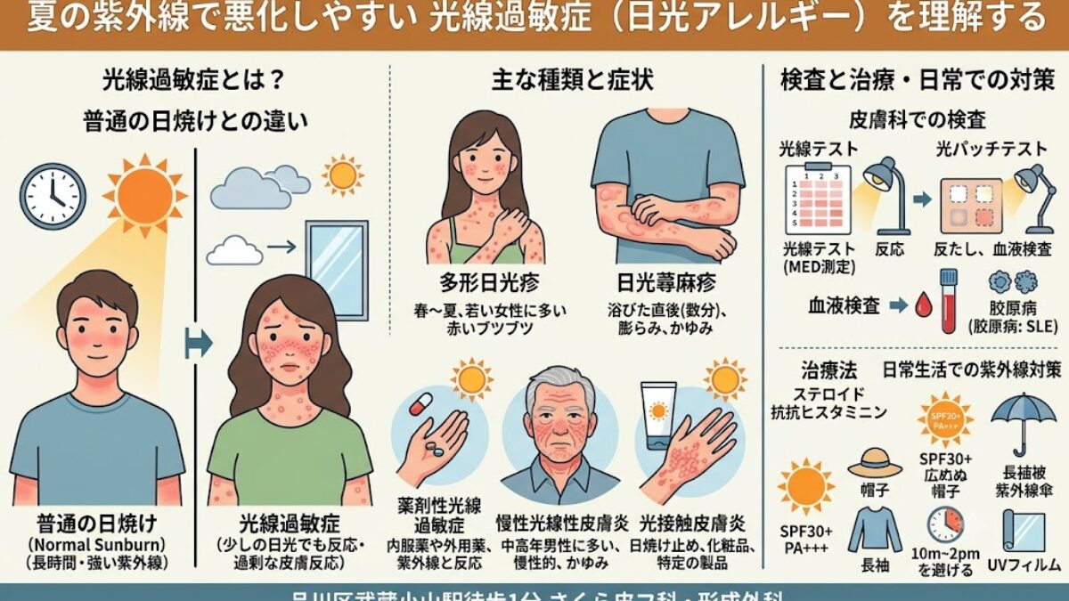 日光アレルギー チェック リスト