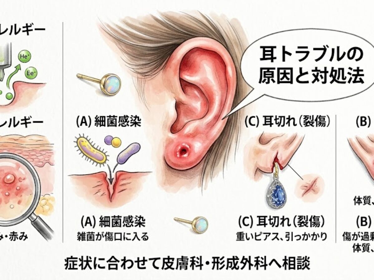 ピアス 夏 膿む