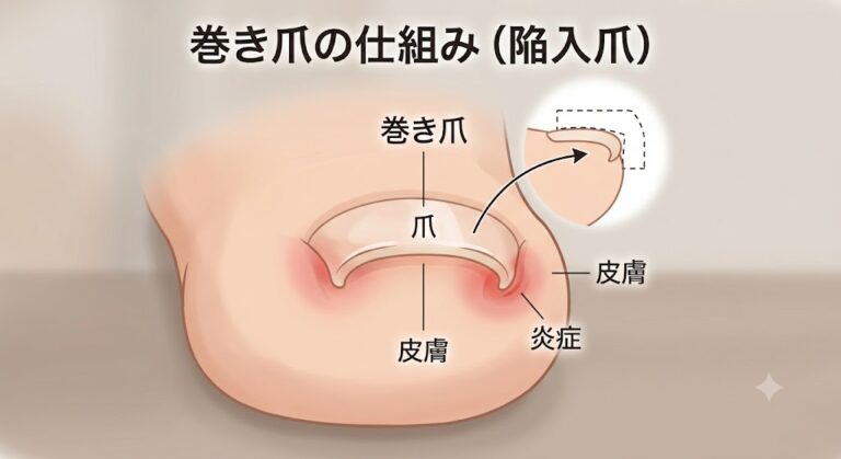 夏のサンダル・素足シーズンに多い「巻き爪・陥入爪」の原因と治療法