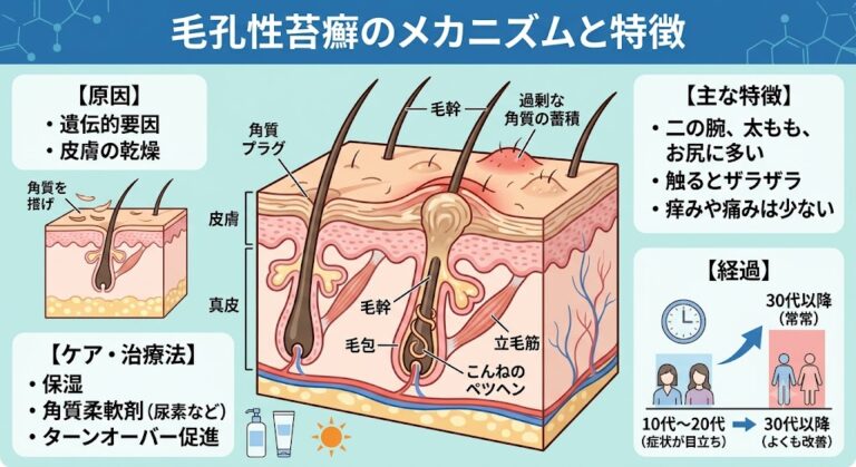 夏の露出で気になる「二の腕のブツブツ」毛孔性苔癬の原因と皮膚科での治療法