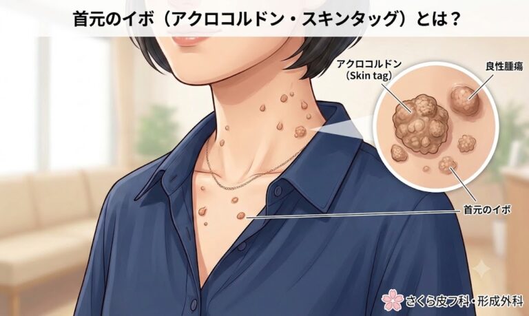 夏の終わりに気になる「首元・デコルテのイボ」の原因と除去方法|皮膚科・形成外科で相談を