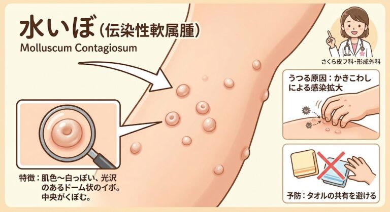 夏の終わりに急増する「水いぼ」の見分け方と治療法｜新学期前にチェック