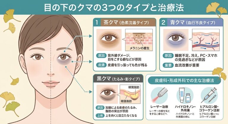 秋の結婚式・同窓会前に！目の下のクマ・たるみの原因と治療法を解説
