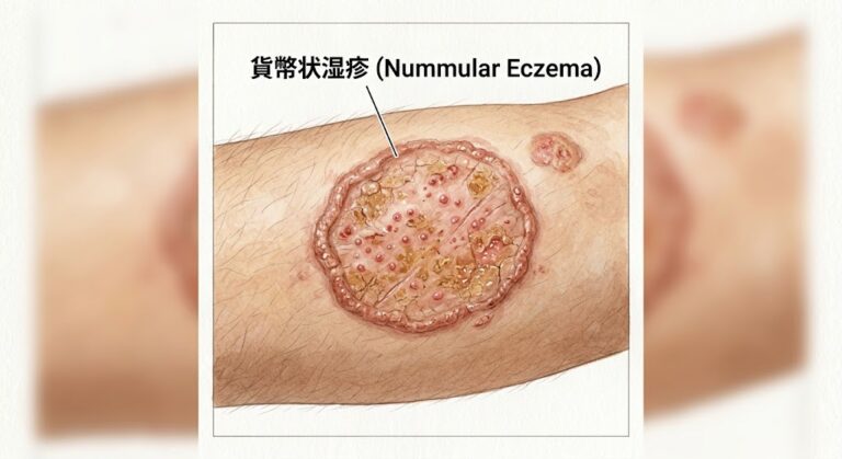 秋の乾燥で悪化する「貨幣状湿疹」とは？コイン型の赤い発疹の原因と治療法