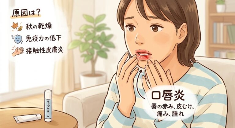 秋の乾燥で悪化する「口唇炎・口角炎」の原因と治療法｜リップクリームで治らない方へ