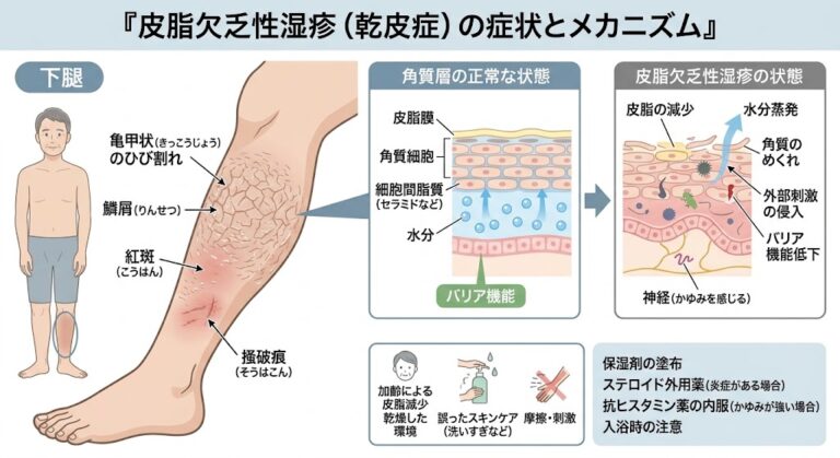 秋の乾燥シーズン前に要チェック！皮脂欠乏性湿疹（乾皮症）の初期症状と早期治療のポイント