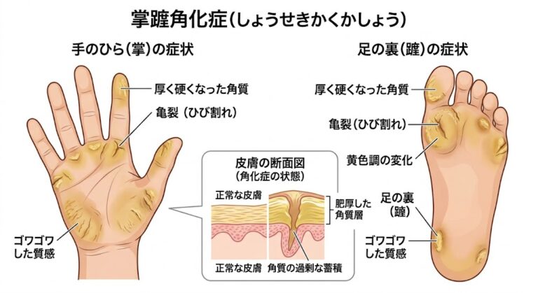 秋の乾燥シーズンに悪化しやすい「掌蹠角化症」とは？手のひら・足裏の硬い角質の原因と皮膚科での治療法